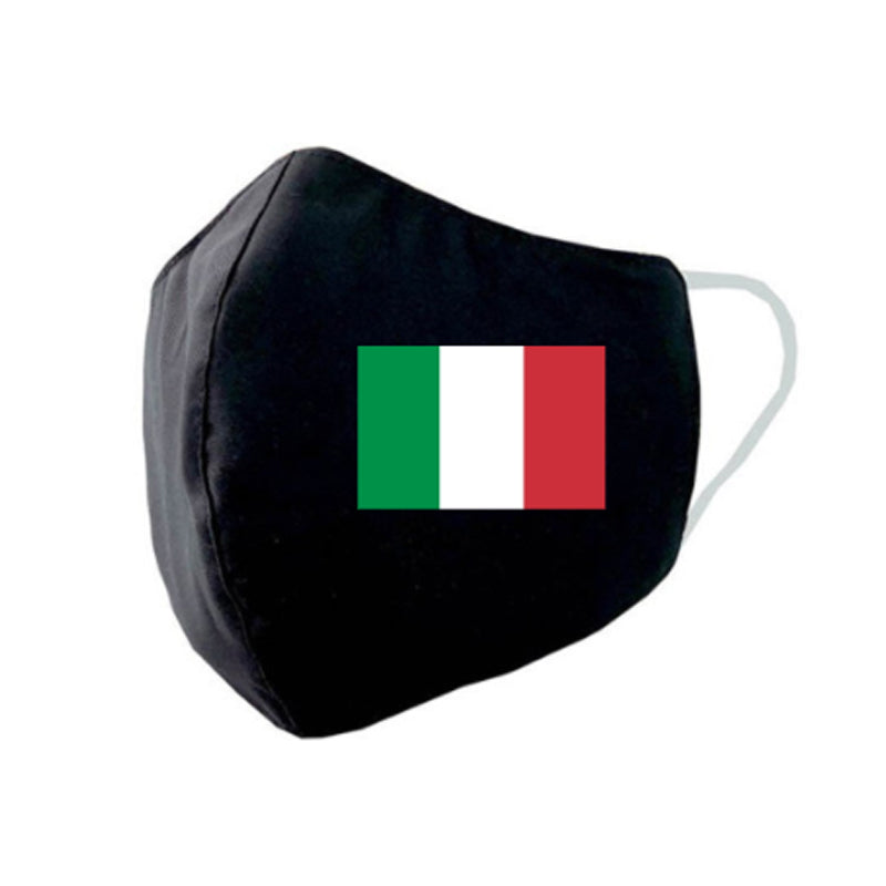 Italy Flag Face Mask - Navy Blue