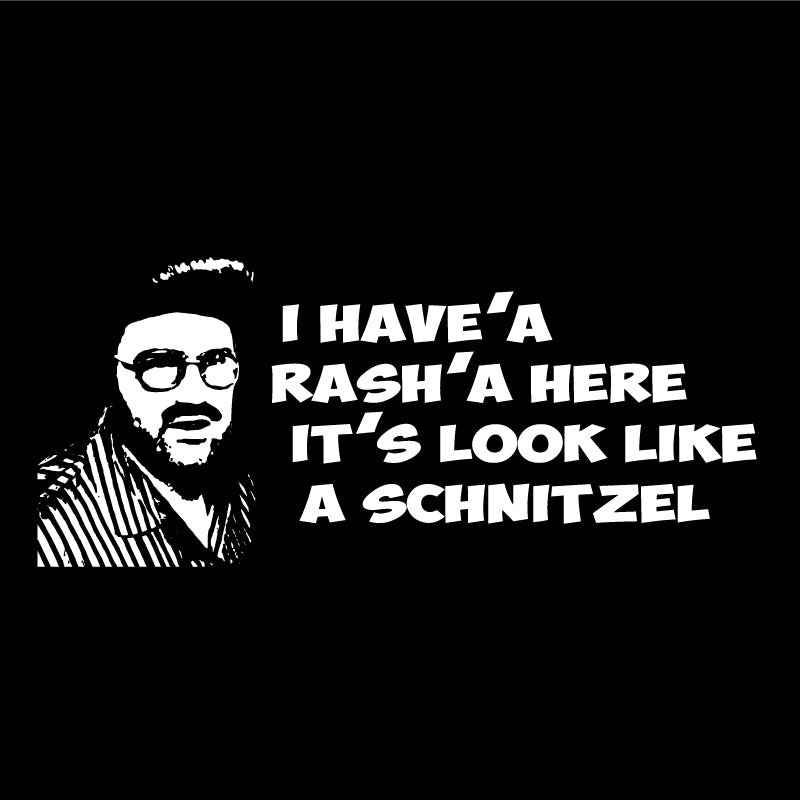 I have'a rash'a here it's look like a schnitzel