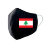 Lebanon Flag Face Mask - Navy Blue