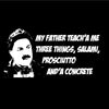 My Father teach’a me three things, Salami, Prosciutto and’a Concrete